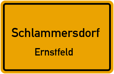 Straßenverzeichnis Schlammersdorf Ernstfeld
