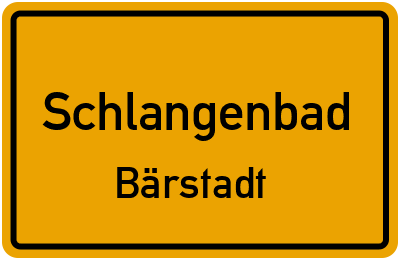 Straßenverzeichnis Schlangenbad Bärstadt