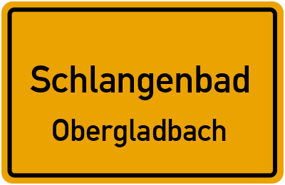 Straßenverzeichnis Schlangenbad Obergladbach
