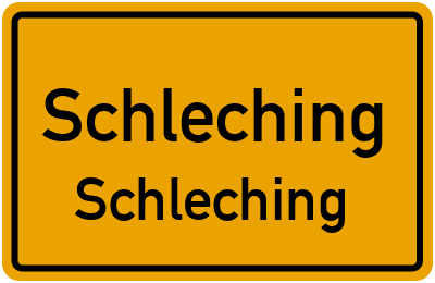 Ortsschild Schleching Schleching