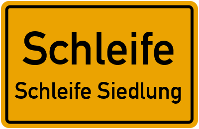 Straßenverzeichnis Schleife Schleife Siedlung