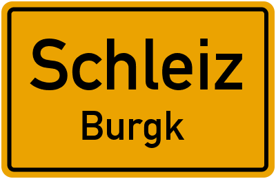 Straßenverzeichnis Schleiz Burgk