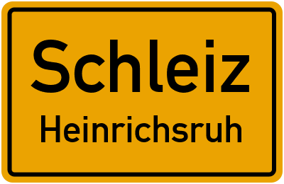 Straßenverzeichnis Schleiz Heinrichsruh