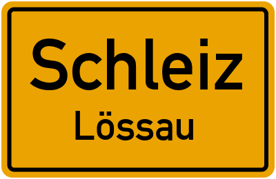 Straßenverzeichnis Schleiz Lössau