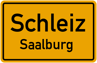 Straßenverzeichnis Schleiz Saalburg