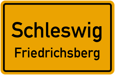 Straßenverzeichnis Schleswig Friedrichsberg