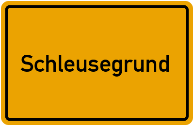 Schleusegrund in Thüringen