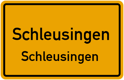 Straßenverzeichnis Schleusingen Schleusingen