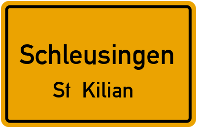 Straßenverzeichnis Schleusingen St. Kilian