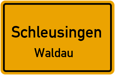 Straßenverzeichnis Schleusingen Waldau