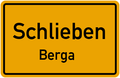 Straßenverzeichnis Schlieben Berga