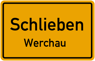 Straßenverzeichnis Schlieben Werchau