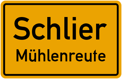 Straßenverzeichnis Schlier Mühlenreute