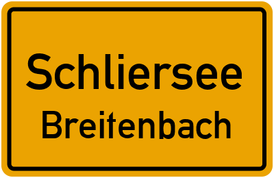 Straßenverzeichnis Schliersee Breitenbach