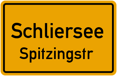 Straßenverzeichnis Schliersee Spitzingstr.