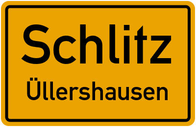 Straßenverzeichnis Schlitz Üllershausen