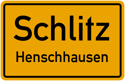 Straßenverzeichnis Schlitz Henschhausen