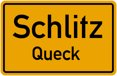 Straßenverzeichnis Schlitz Queck