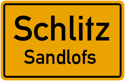 Straßenverzeichnis Schlitz Sandlofs