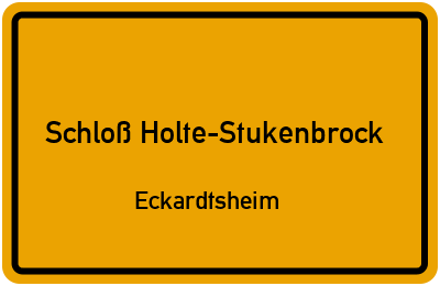 Straßenverzeichnis Schloß Holte-Stukenbrock Eckardtsheim