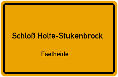 Straßenverzeichnis Schloß Holte-Stukenbrock Eselheide