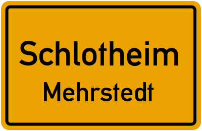 Straßenverzeichnis Schlotheim Mehrstedt