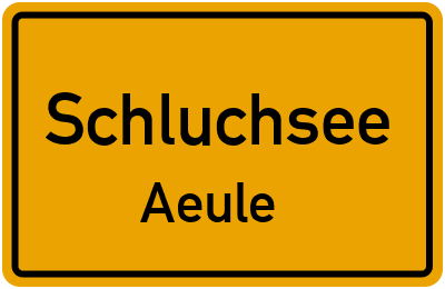 Straßenverzeichnis Schluchsee Aeule