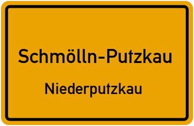 Straßenverzeichnis Schmölln-Putzkau Niederputzkau