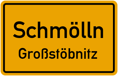 Straßenverzeichnis Schmölln Großstöbnitz