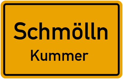 Straßenverzeichnis Schmölln Kummer