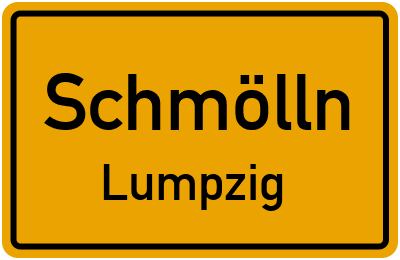 Straßenverzeichnis Schmölln Lumpzig