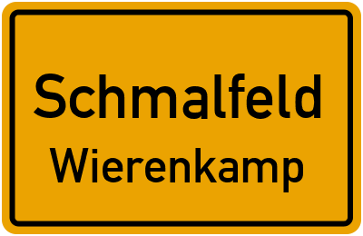 Straßenverzeichnis Schmalfeld Wierenkamp