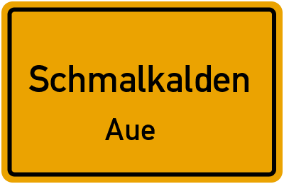 Straßenverzeichnis Schmalkalden Aue
