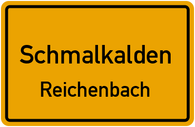 Straßenverzeichnis Schmalkalden Reichenbach