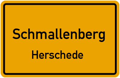 Straßenverzeichnis Schmallenberg Herschede