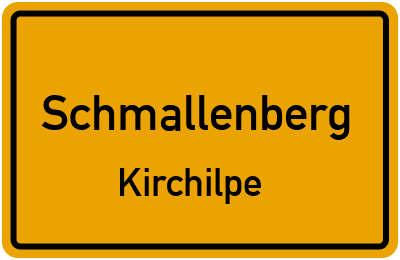 Ortsschild Schmallenberg Kirchilpe