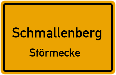 Straßenverzeichnis Schmallenberg Störmecke