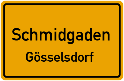 Straßenverzeichnis Schmidgaden Gösselsdorf
