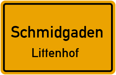Straßenverzeichnis Schmidgaden Littenhof