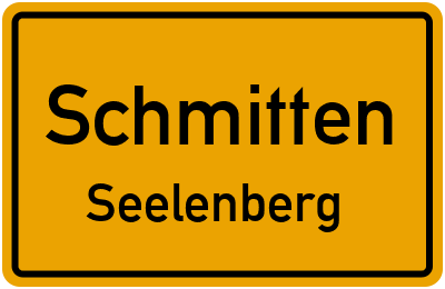Ortsschild Schmitten Seelenberg