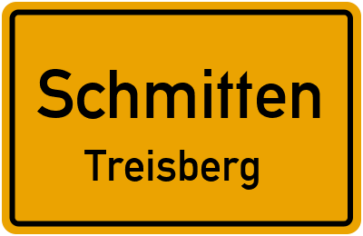 Ortsschild Schmitten Treisberg