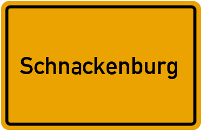 Ortsschild von Stadt Schnackenburg in Niedersachsen