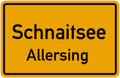 Straßenverzeichnis Schnaitsee Allersing