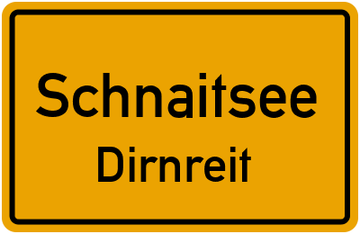 Straßenverzeichnis Schnaitsee Dirnreit