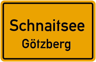 Straßenverzeichnis Schnaitsee Götzberg