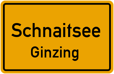 Straßenverzeichnis Schnaitsee Ginzing