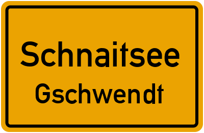 Straßenverzeichnis Schnaitsee Gschwendt