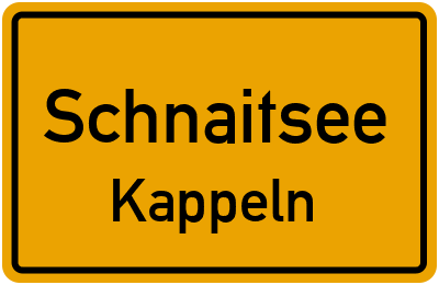 Straßenverzeichnis Schnaitsee Kappeln