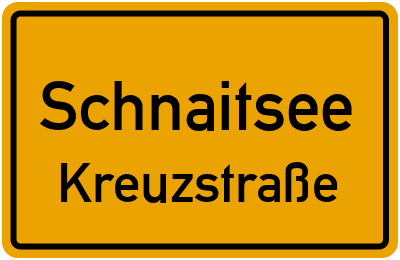 Straßenverzeichnis Schnaitsee Kreuzstraße