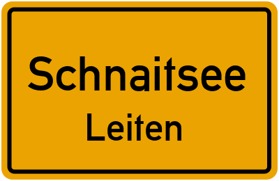 Straßenverzeichnis Schnaitsee Leiten